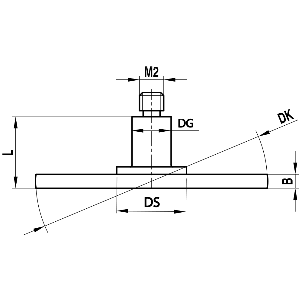 Drawing of product KI M2 030 25 M20