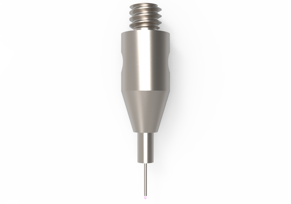 Straight Styli; base: stainless steel; stem: carbide; ball: ruby