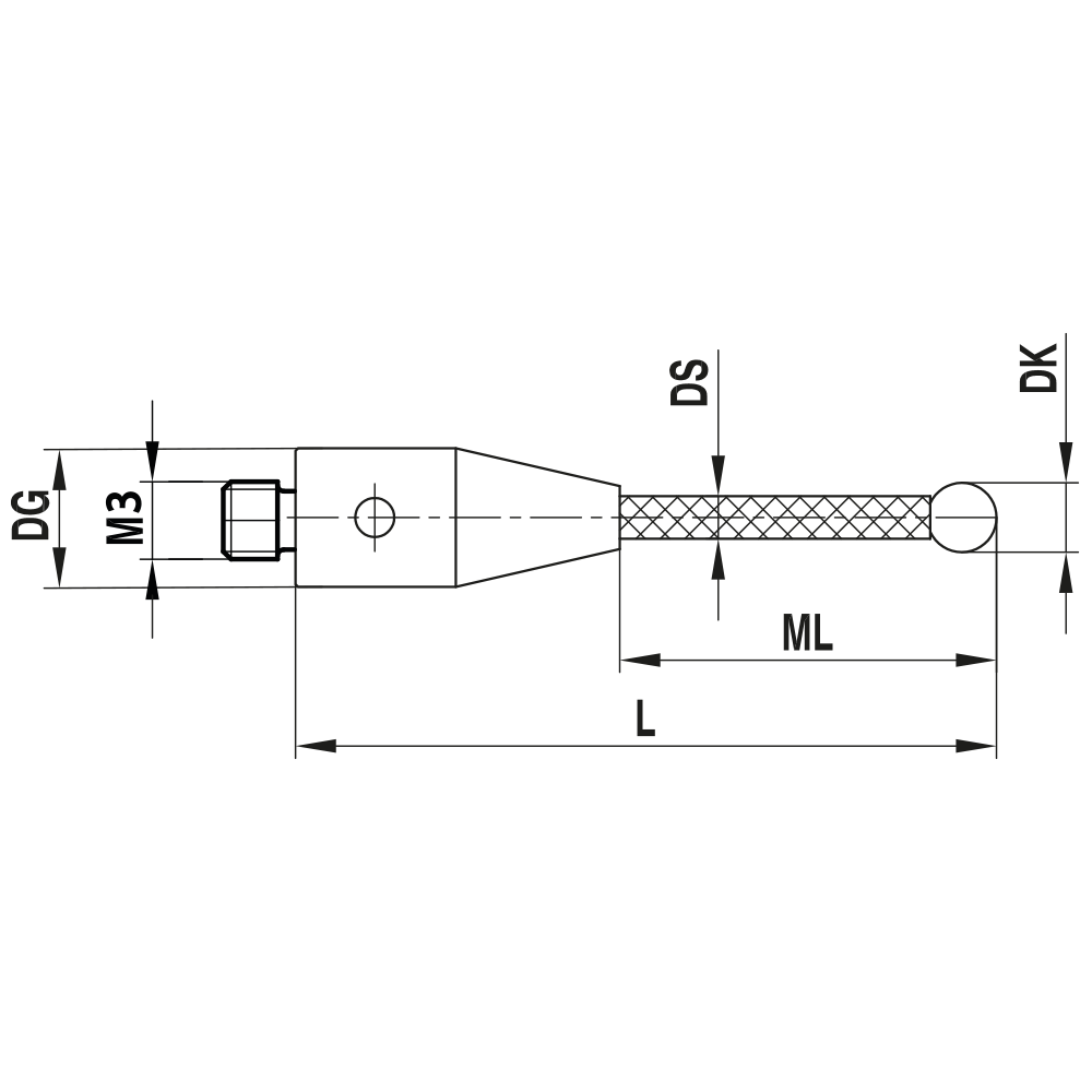 Drawing of product TC M3 050 05 030/9