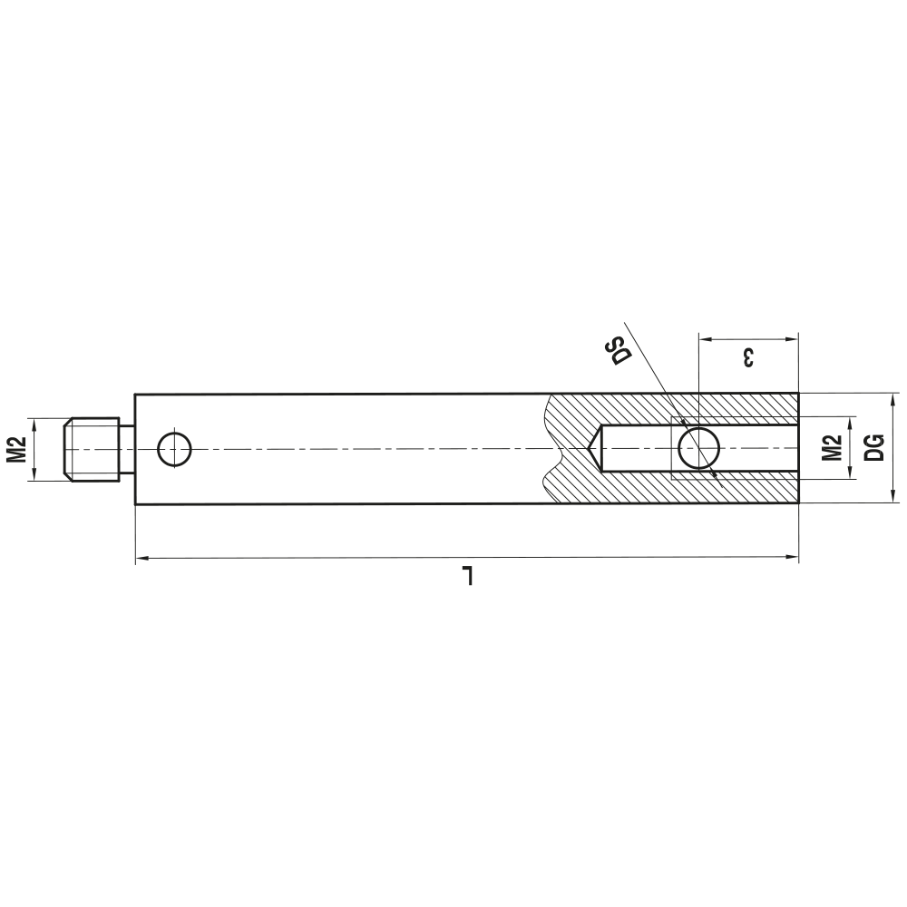 Drawing of product KH M2 010 03 030