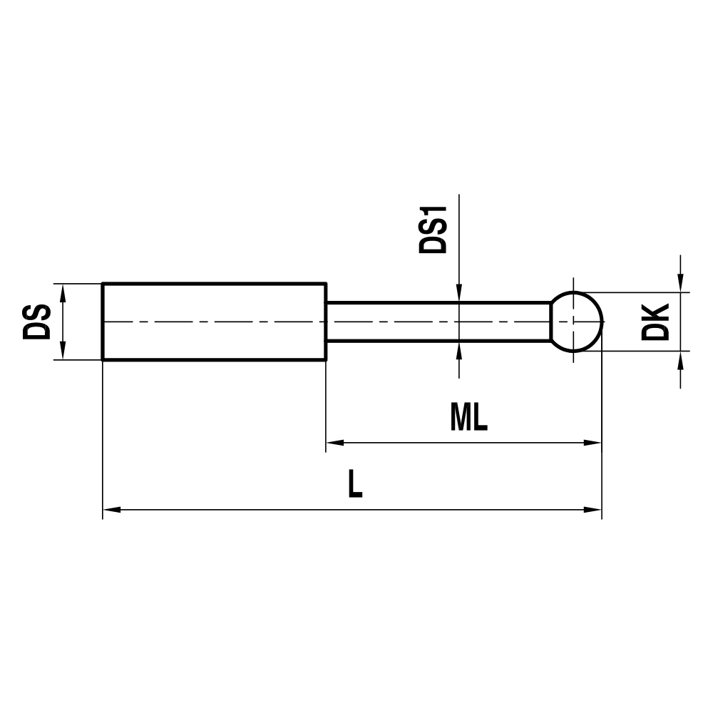 Drawing of product KT M5 003 01 015/65°