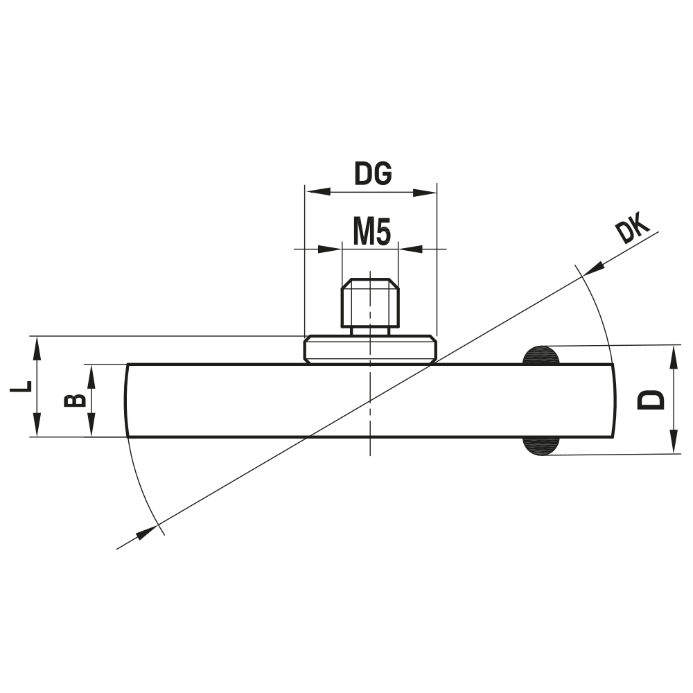 Drawing of product KI M5 050 35 M50