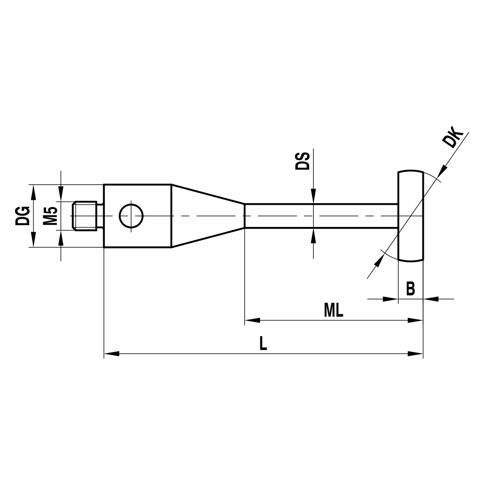 Drawing of product KH M5 100 12 046