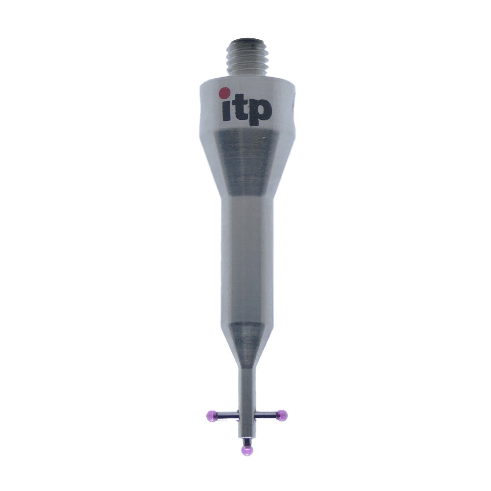 Star Styli ; base: stainless steel; stem: carbide; ball: ruby