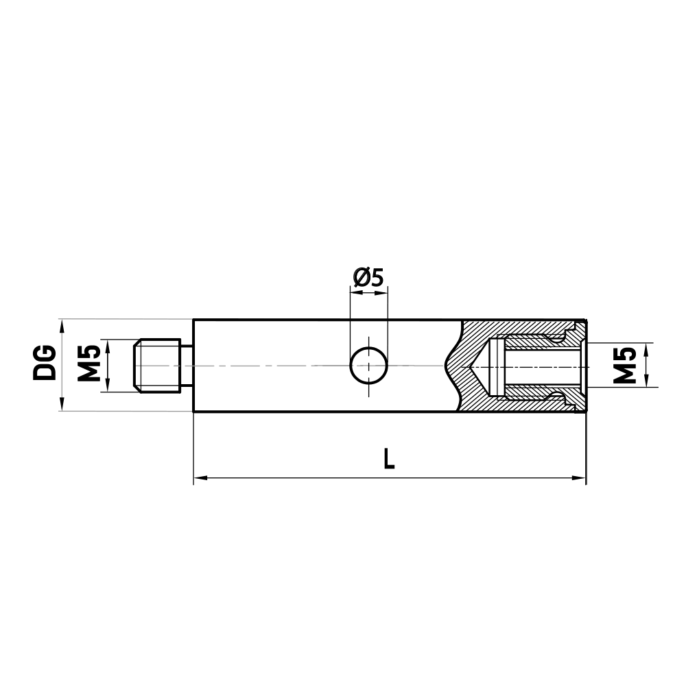 Drawing of product VA M5 000 20 100